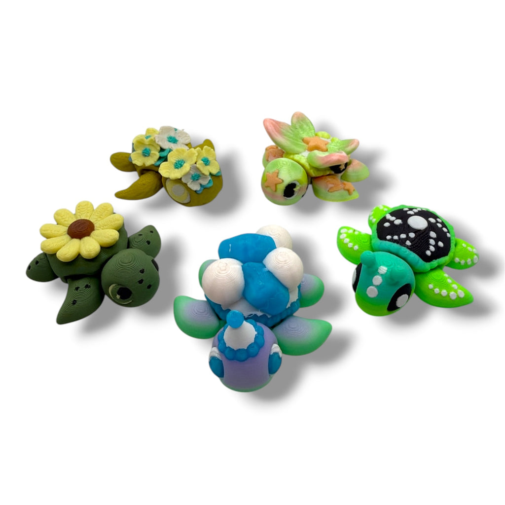 5 Pack of Pocket Pals - Mini 3d Printed Articulated Figurines
