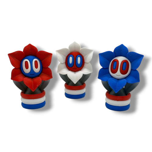 3-Inch Liberty Bloom Blob Flower – Patriotic Desk Décor – main product view