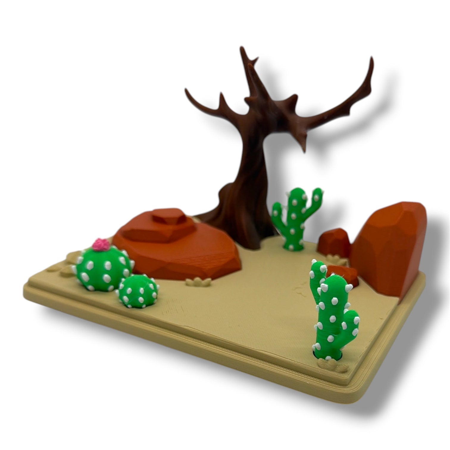 Fennec Fox Desert Habitat Display - Cute Desk Decor Gift for all ages