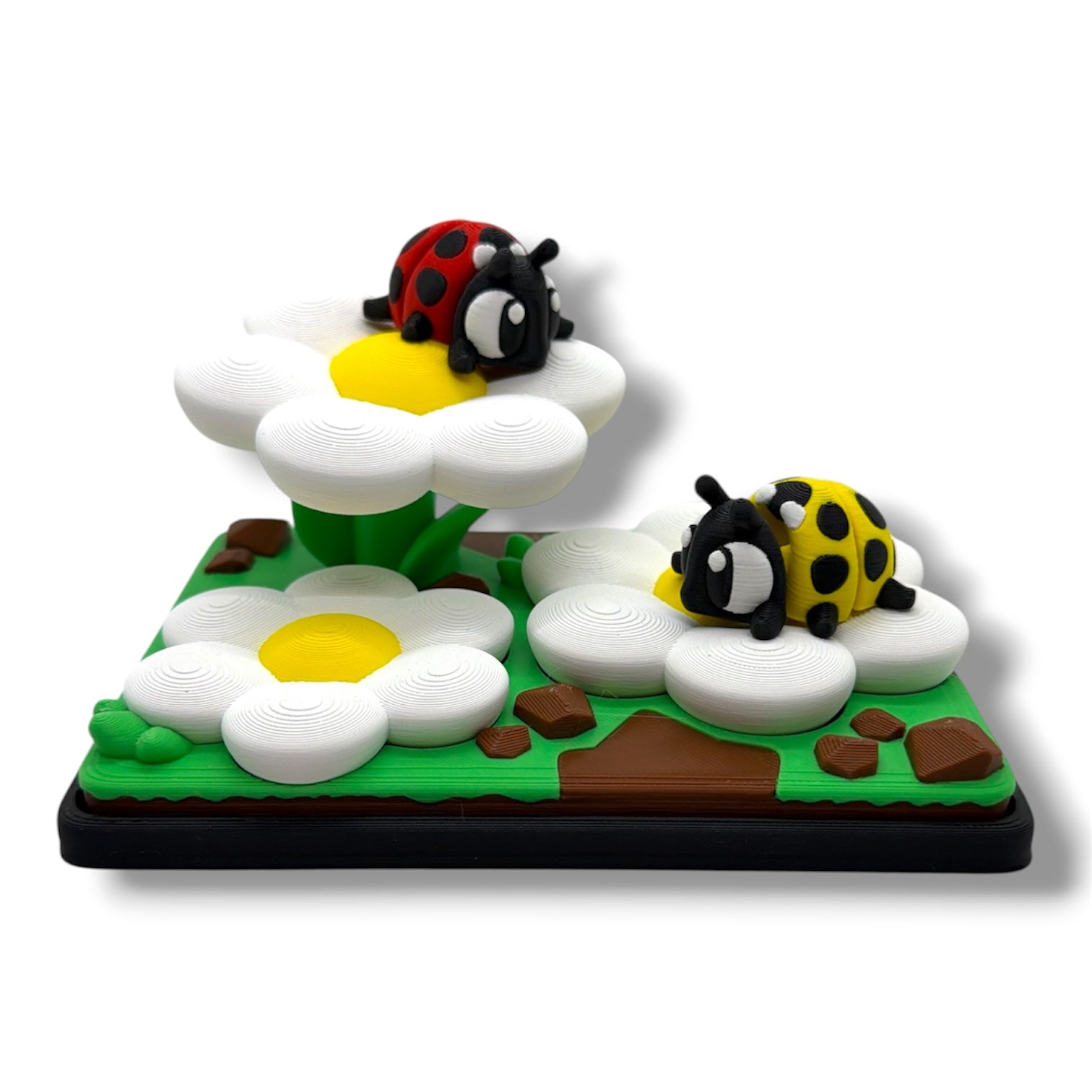 Ladybug Garden Adventure | Colorful Bug Display Desktop Decor