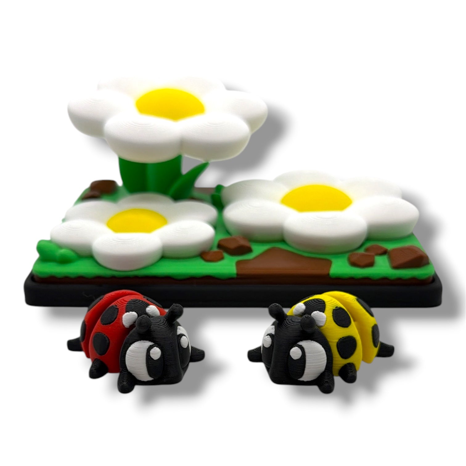 Ladybug Garden Adventure | Colorful Bug Display Desktop Decor