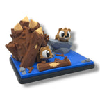 Adorable Beaver Hideout Adventure Set - Desktop Decor Scene Diorama