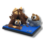 Adorable Beaver Hideout Adventure Set - Desktop Decor Scene Diorama