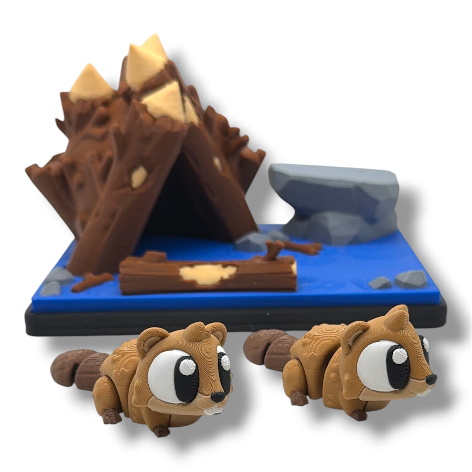 Adorable Beaver Hideout Adventure Set - Desktop Decor Scene Diorama