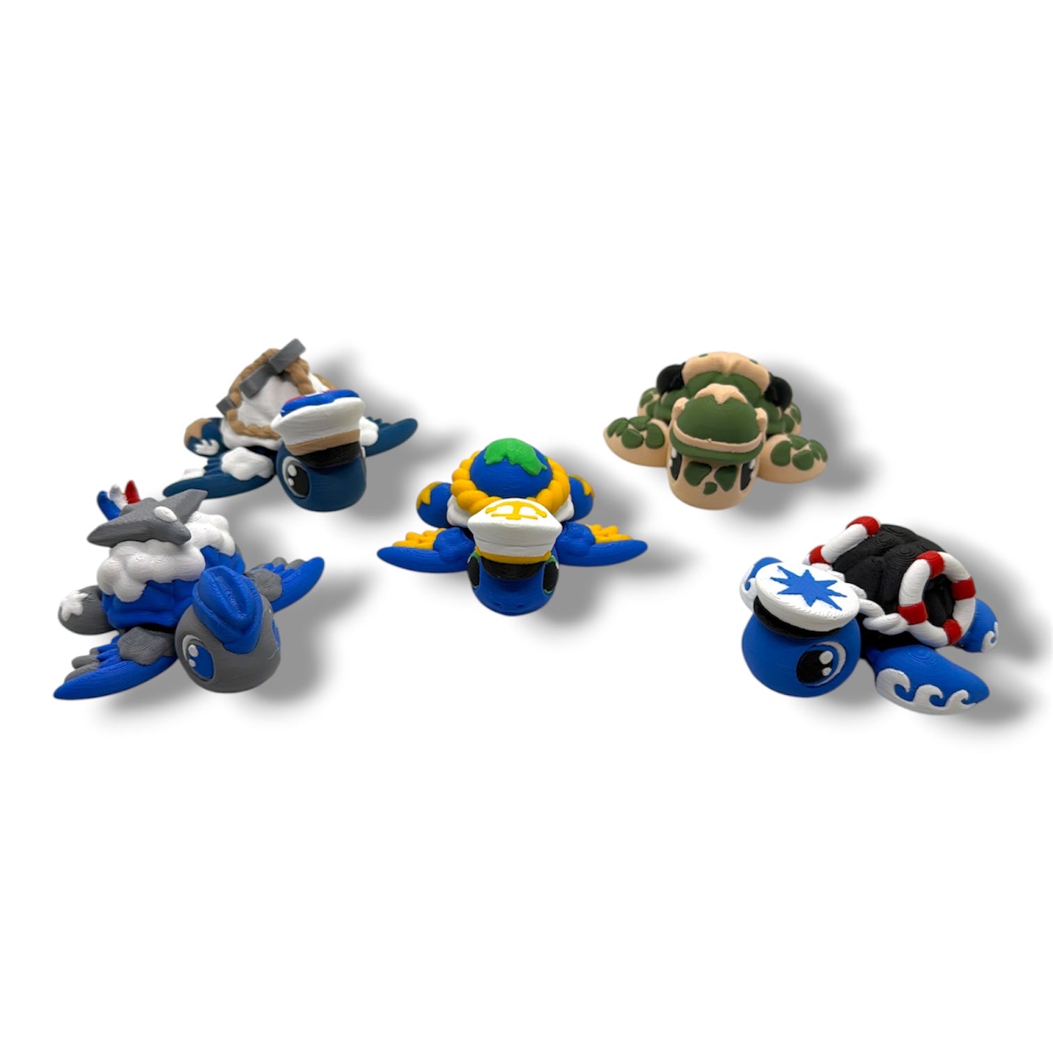 Military Branch Turtles – Collectible Desk Pets