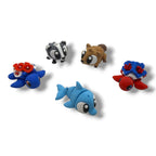 5 Pack of Pocket Pals - Mini 3d Printed Articulated Figurines