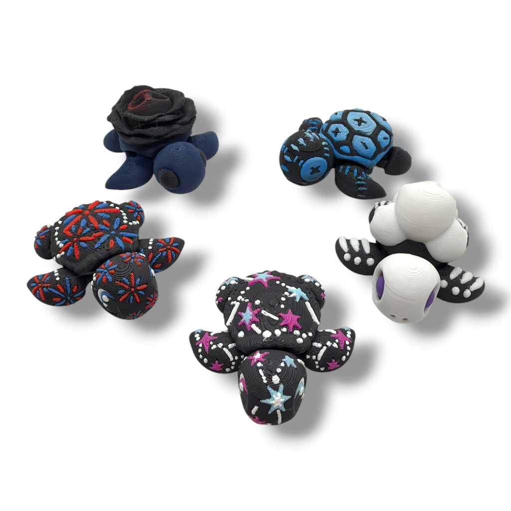 5 Pack of Pocket Pals - Mini 3d Printed Articulated Figurines