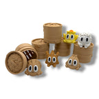 Blob Dim Sum Dumplings in Steamer Basket | Cute Collectibles | 5 Styles Available | Desktop Decor