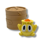 Blob Dim Sum Dumplings in Steamer Basket | Cute Collectibles | 5 Styles Available | Desktop Decor