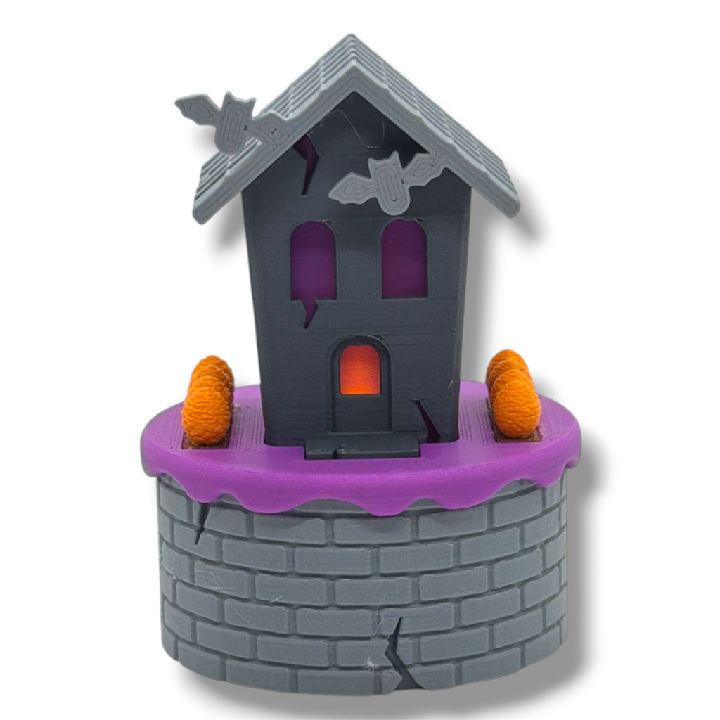 Halloween Theme Micro Tea Light Houses – Cute Desktop Decor