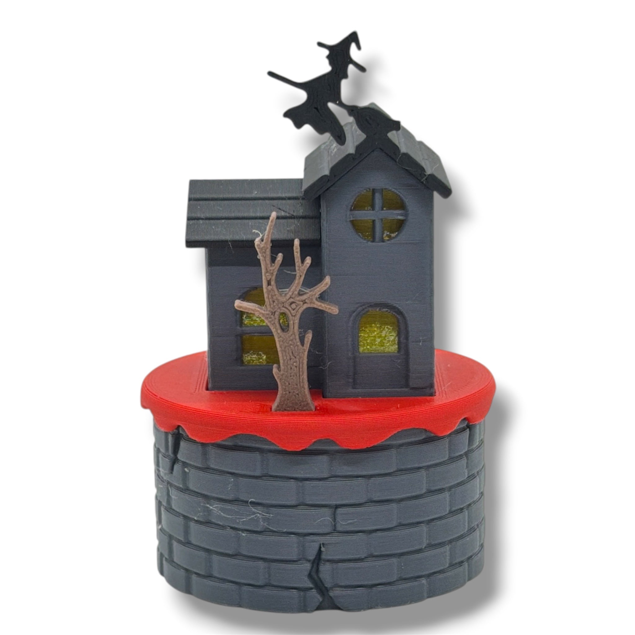 Halloween Theme Micro Tea Light Houses – Cute Desktop Decor