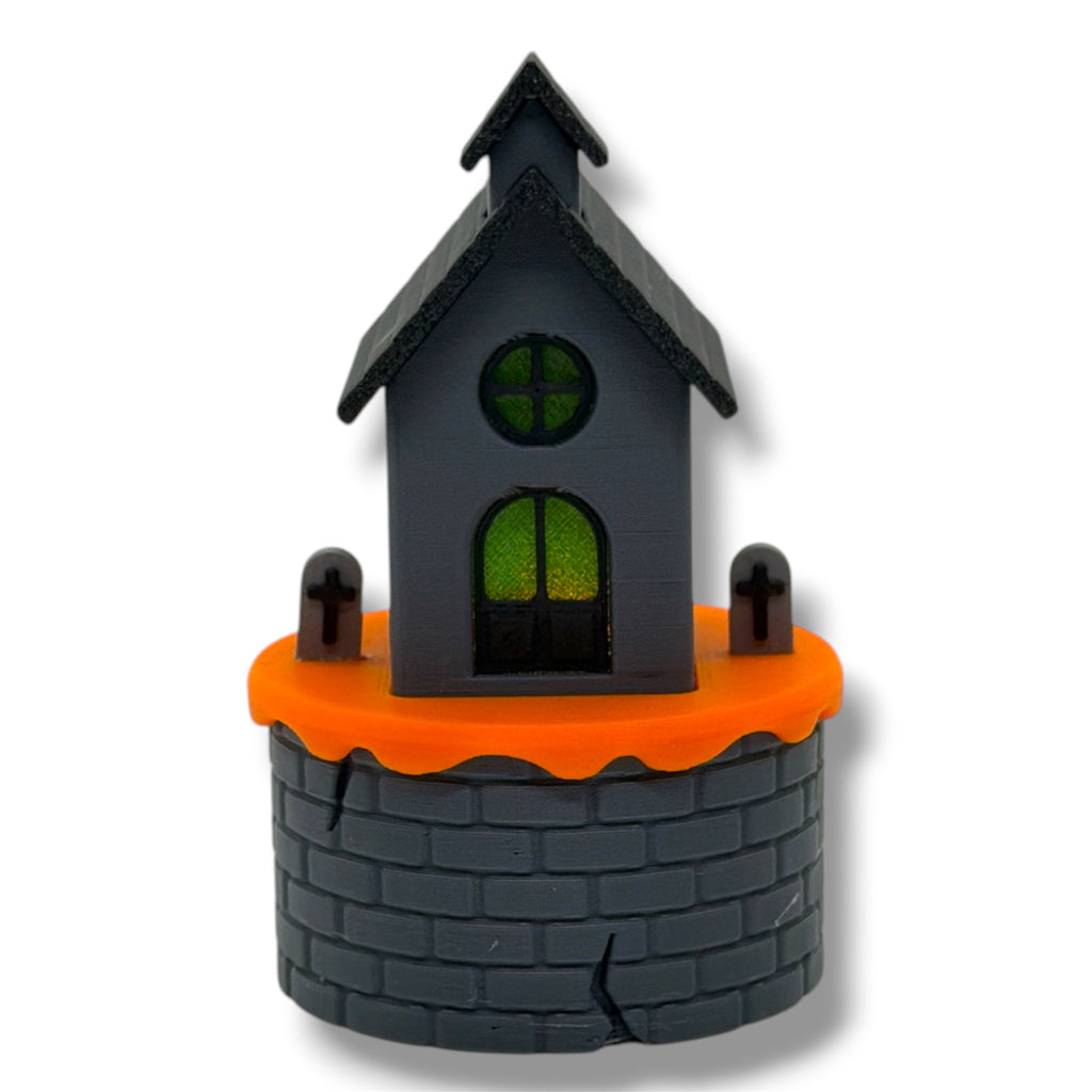 Halloween Theme Micro Tea Light Houses – Cute Desktop Decor