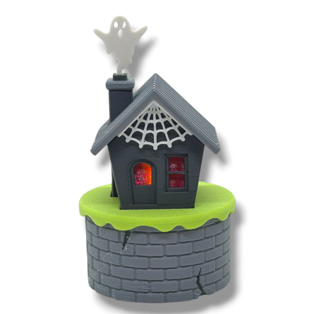 Halloween Theme Micro Tea Light Houses – Cute Desktop Decor