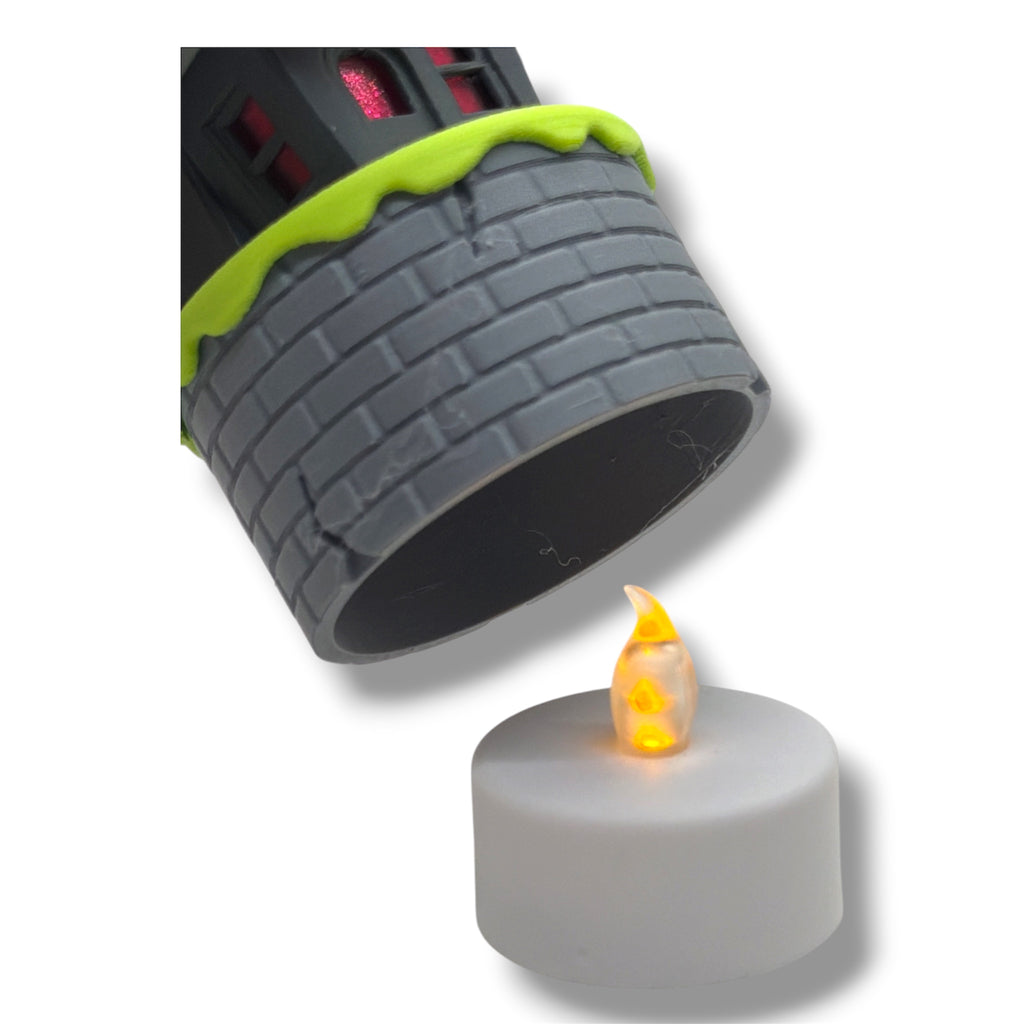 Halloween Theme Micro Tea Light Houses – Cute Desktop Decor