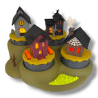 Halloween Micro Tea-Light Village – 4 Haunted Houses & Base – additional product view 5