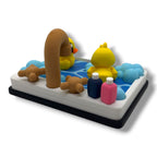 Adorable Rubber Duck Bathtub Scene - Table Top Duckie Decor