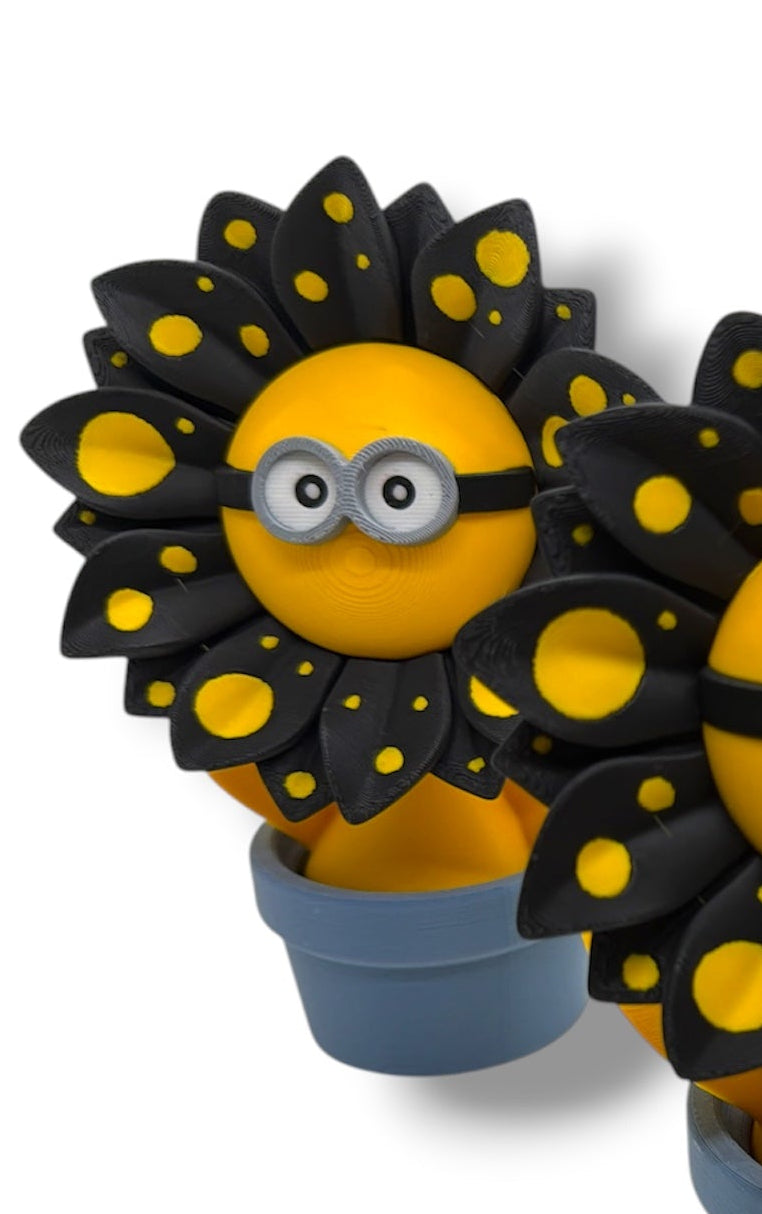 6" Minion Flower - Cute Desk Decor