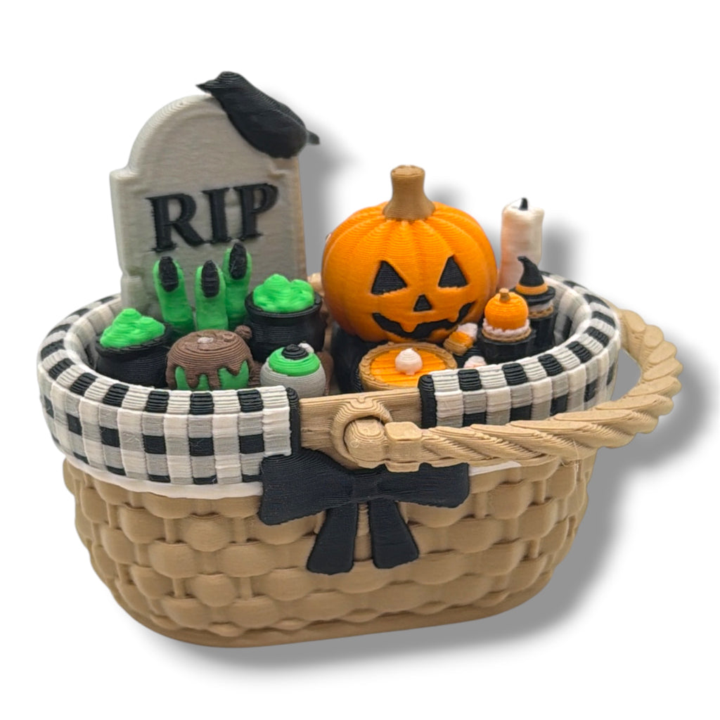 Halloween Picnic Basket Double Clicker Fidget - Desktop Decor