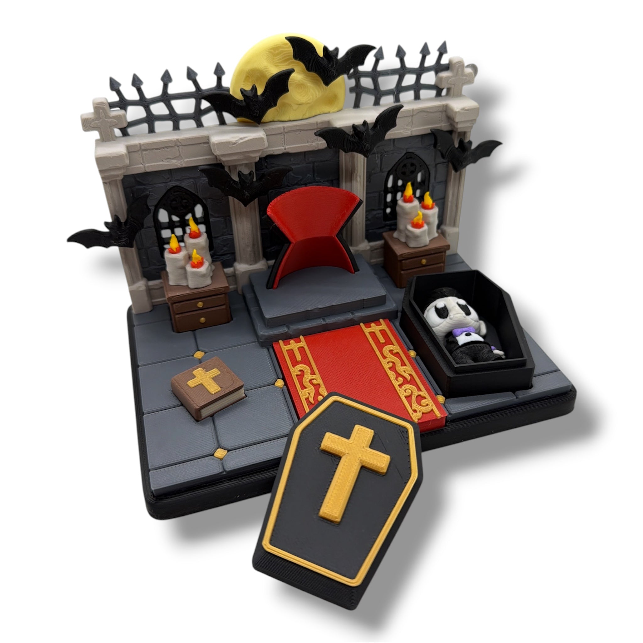Dracula Castle – Halloween Miniature Scene - Desktop Decor