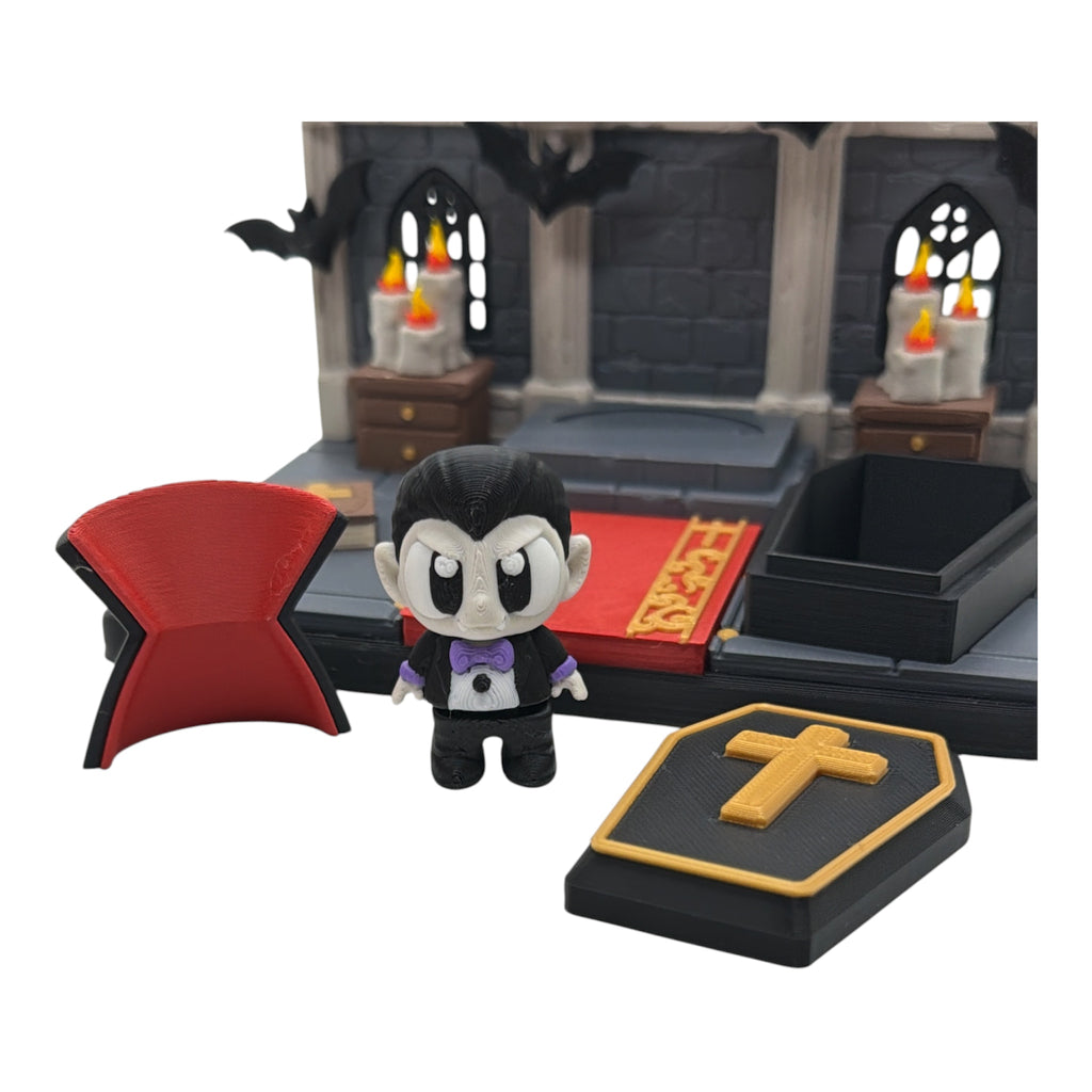 Dracula Castle – Halloween Miniature Scene - Desktop Decor