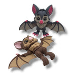 Spooky Tree Set with two Bats - Desktop Halloween Decor Holiday