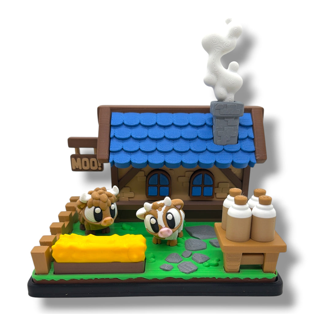 Country House Meadow Cow Set – 2 Cows & 4 Milk Bottles – additional product view 5