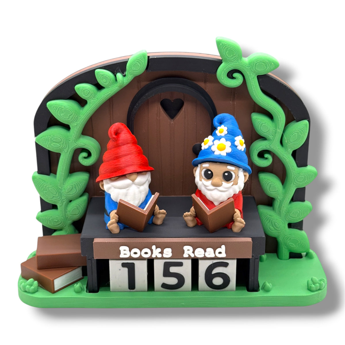 Gnome Sweet Gnome Books-Read Counter – 7-Inch Reading Tracker