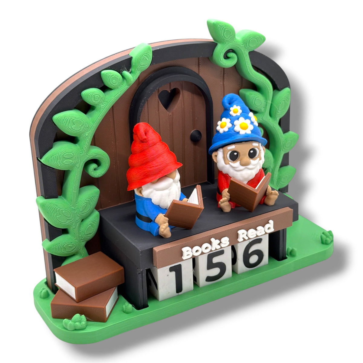 Gnome Sweet Gnome Books-Read Counter – 7-Inch Reading Tracker