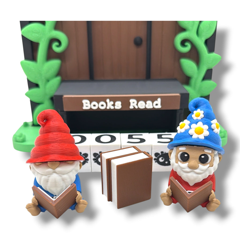 Gnome Sweet Gnome Books-Read Counter – 7-Inch Reading Tracker