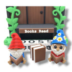 Gnome Sweet Gnome Books-Read Counter – 7-Inch Reading Tracker