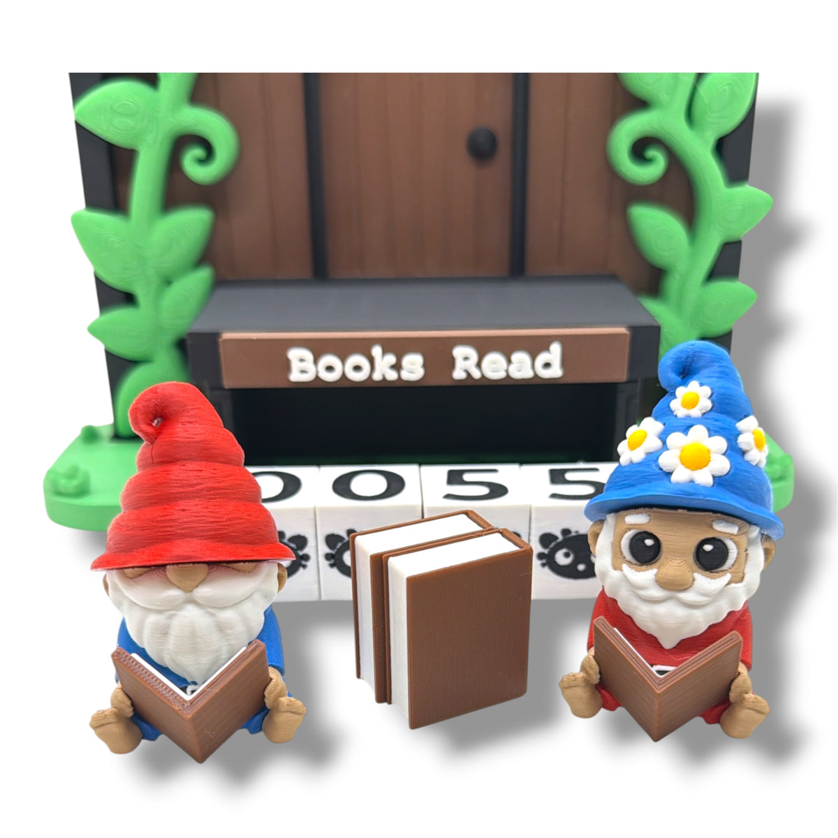Gnome Sweet Gnome Books-Read Counter – 7-Inch Reading Tracker