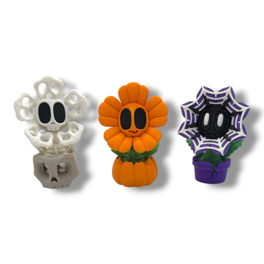 3-Inch Spooky Halloween Blob Flowers – Cute & Creepy Décor