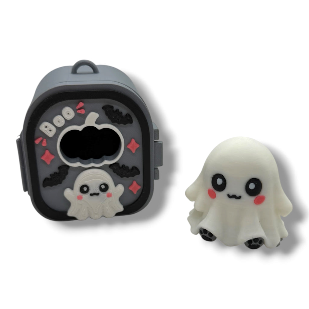 Halloween Pocket Pals – Decorative Mini Figurines with Matching Display Cases