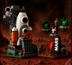 Mars w/ Alien Scene - Koza Konnect Modular Space Series Decor Collectable