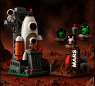 Mars w/ Alien Scene - Koza Konnect Modular Space Series Decor Collectable