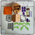 Haunted Gingerbread House Collection – Halloween Container with Removable Roof