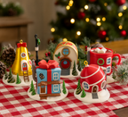 🎄 Christmas Village Tea Light House – 3D Printed Holiday Décor Collection