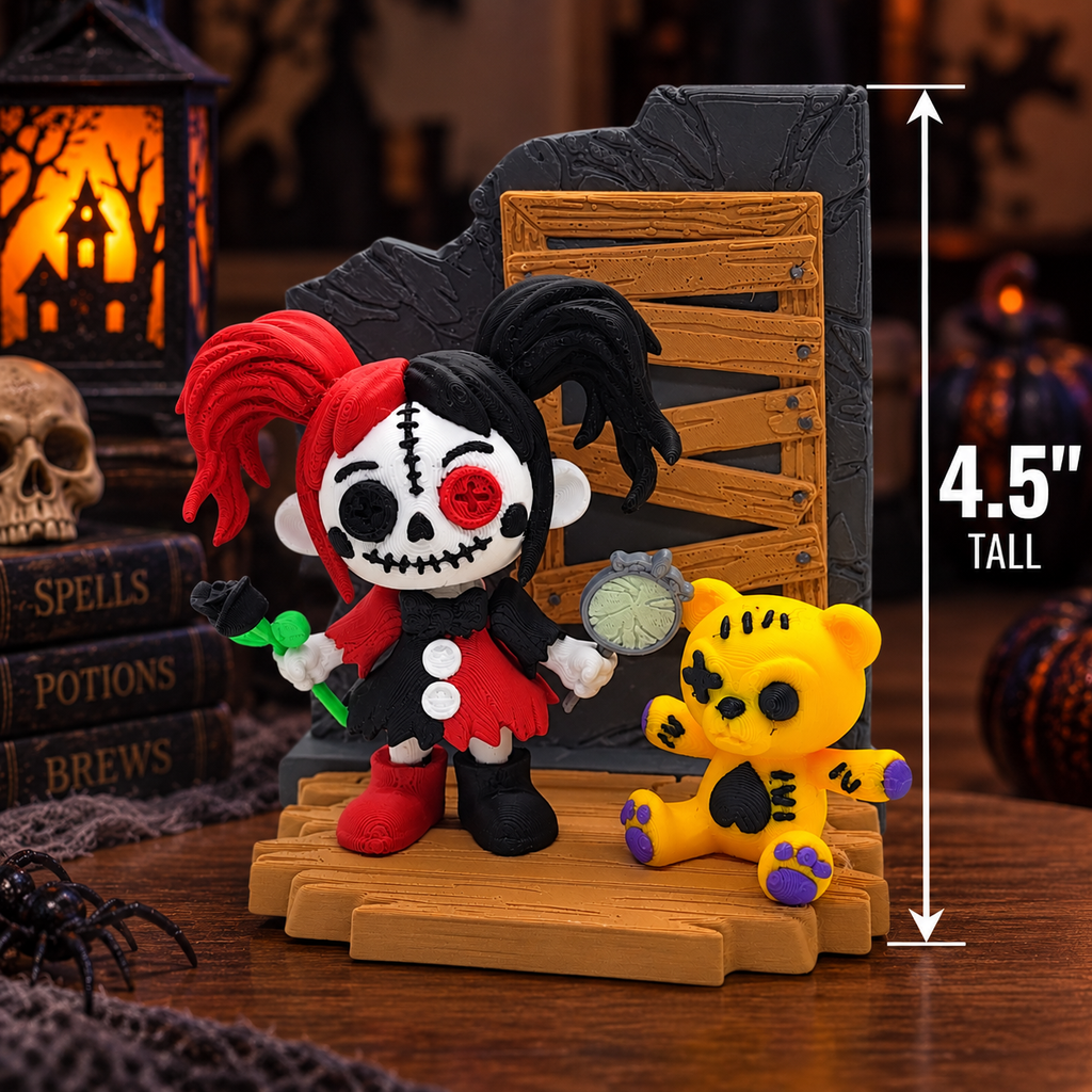 Creepy Stitched Doll - Halloween Spooky Scene