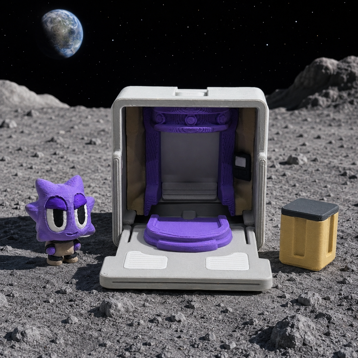 Space Blobs - Modular Space Station Habitat Set Series - Desktop Decor