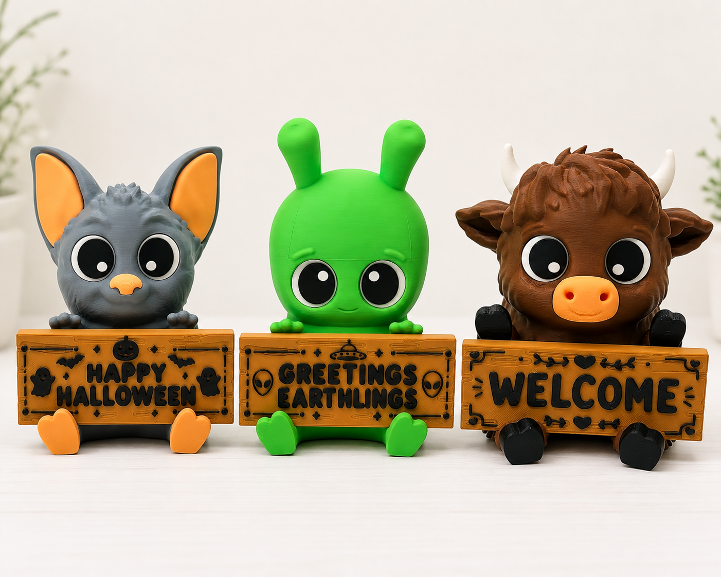 Porch Pals – Welcome Critters w/ Interchangeable Animal Sign Holders