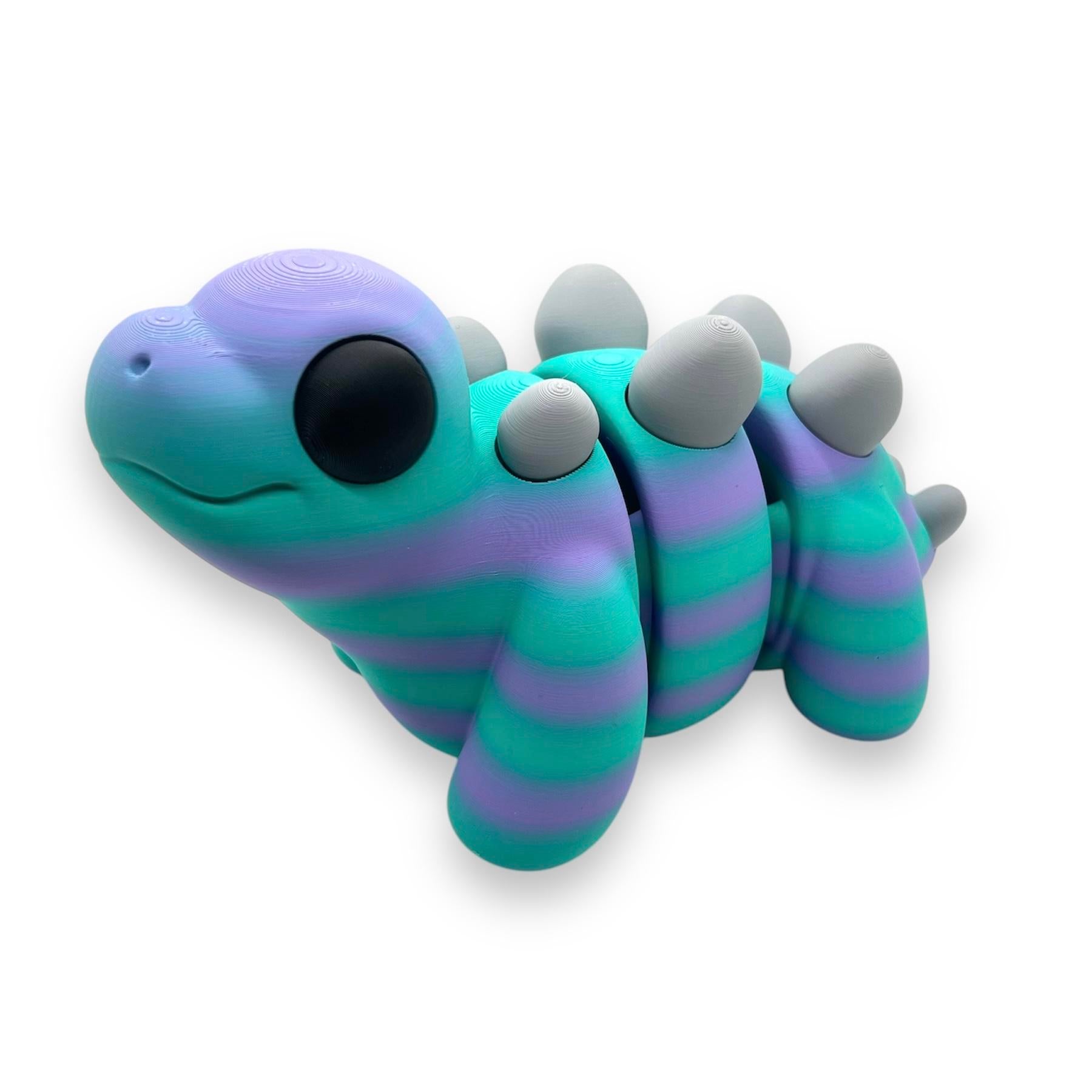 CHONKZ - 9.5" Giant Stegosaurus Dinosaur Pocket Pals - Articulated 3D Printed Animal Figurine Decor