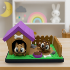 Dog House Backyard Set – Adorable Puppy Playtime Décor by 3dGob 🐾