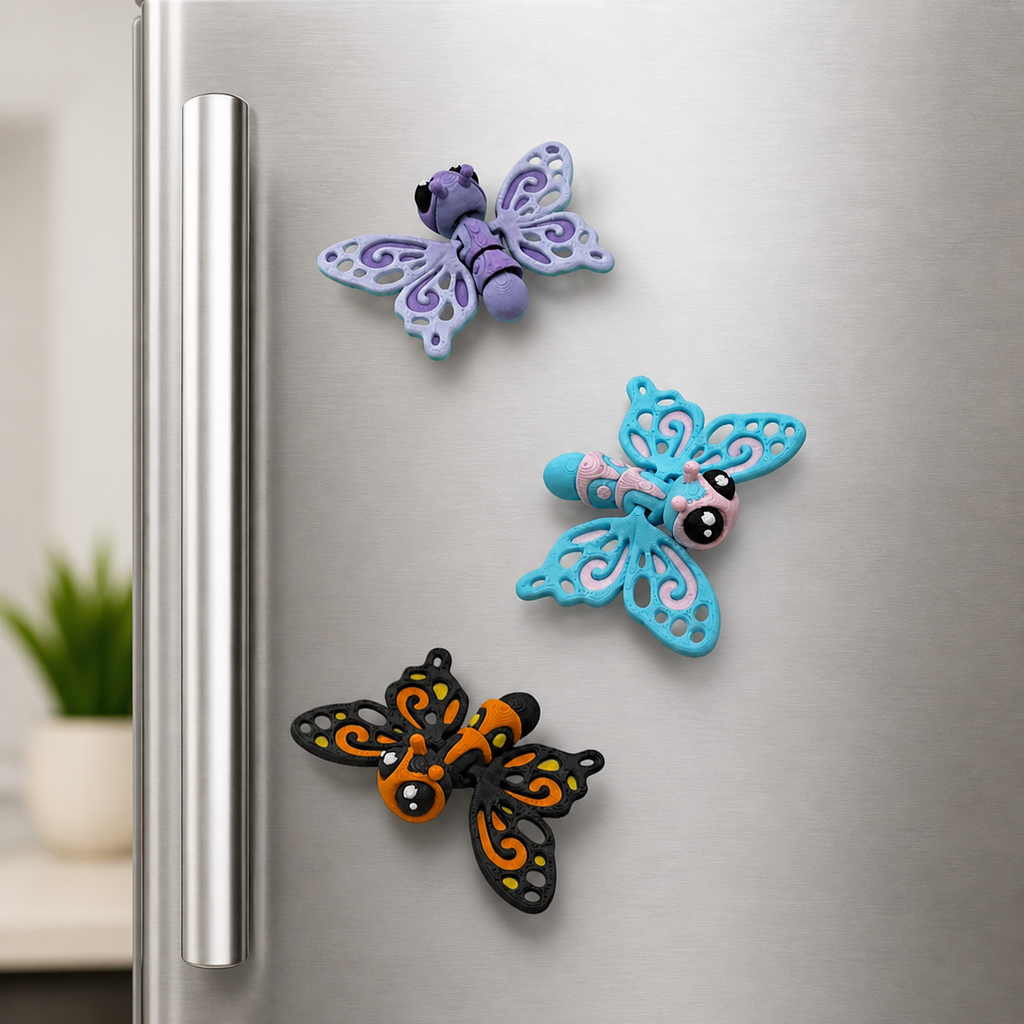 Magnetic Butterfly – Whimsical Fridge Decor