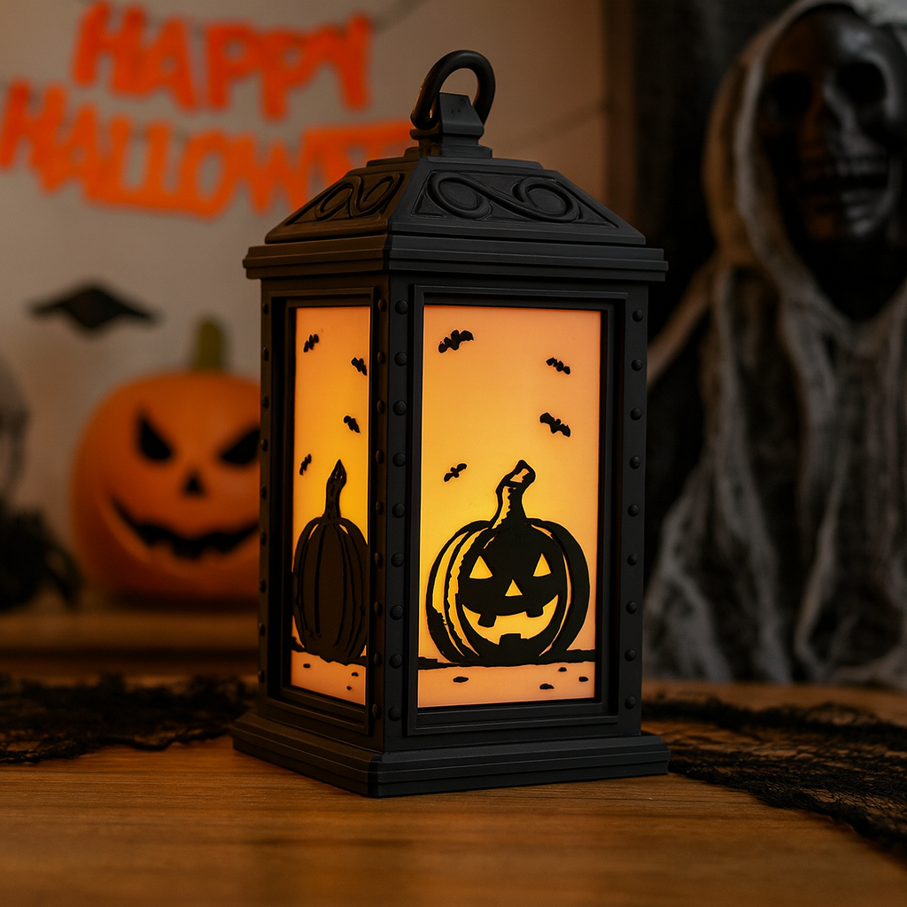 Spooky 5.5" Tea Light Lantern Collection - Halloween Room & Desk Decor